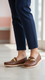 Brown Moccasin For Ladies WN4555