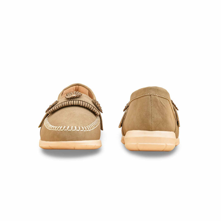Beige Moccasin For Ladies WN4558
