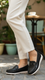 Black Moccasin For Ladies WN4559