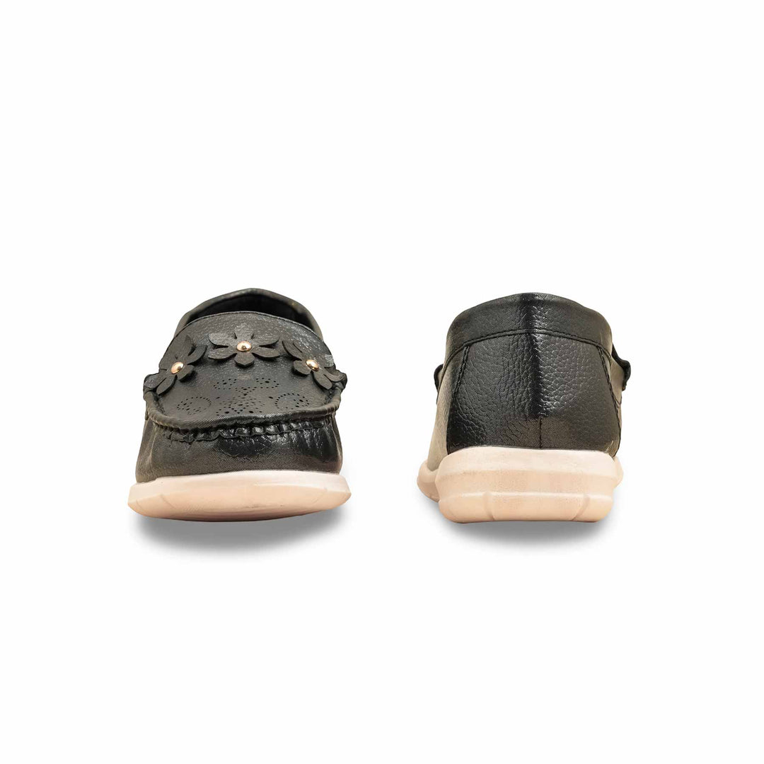 Black Moccasin For Ladies WN4559