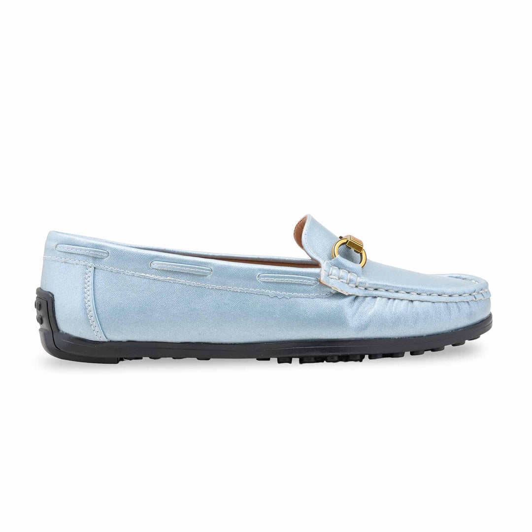 Sky Blue Moccasin For Women WN4582