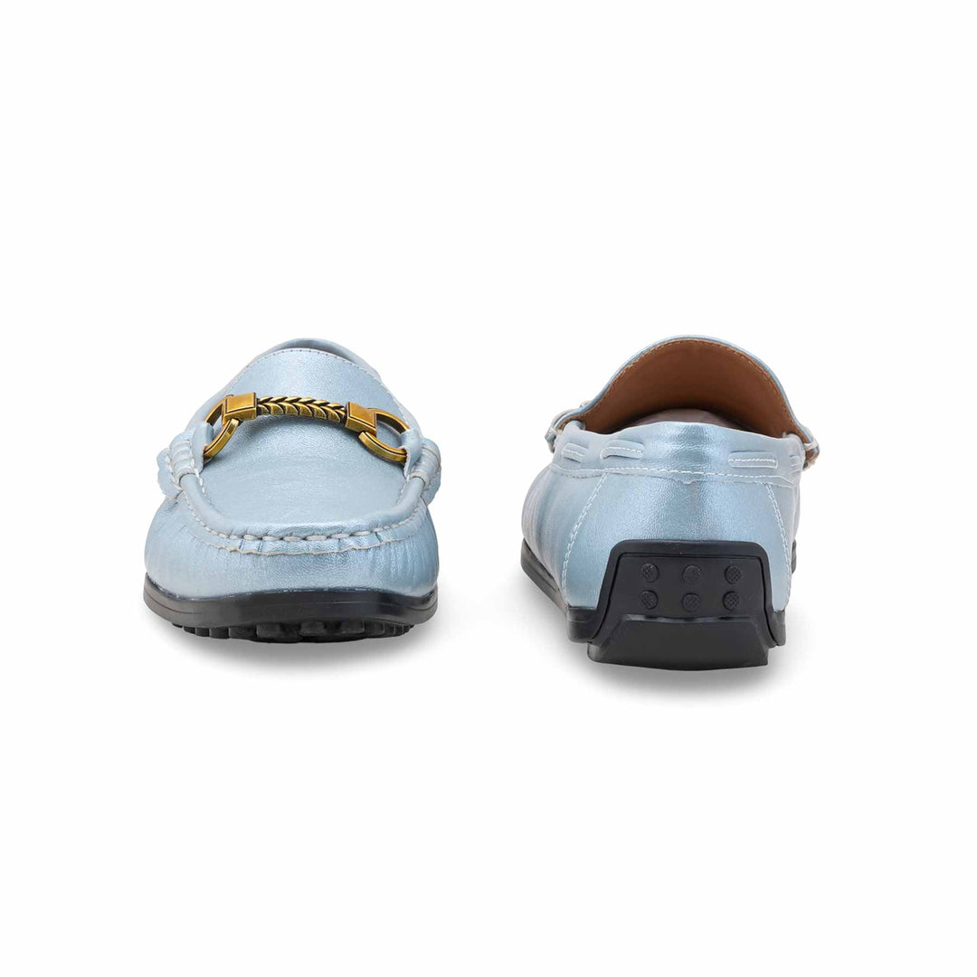 Sky Blue Moccasin For Women WN4582