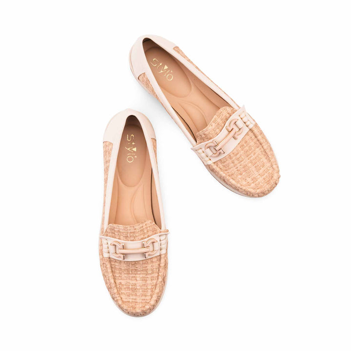 Beige Moccasin For Women WN4588
