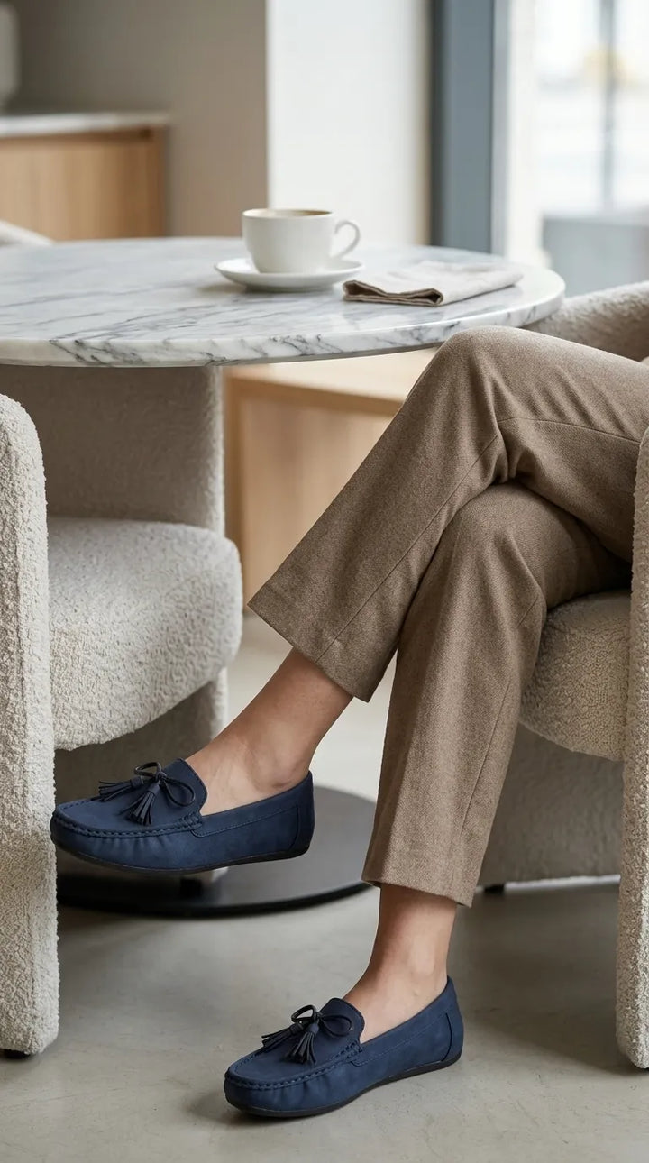 Blue Moccasin For Women WN4589