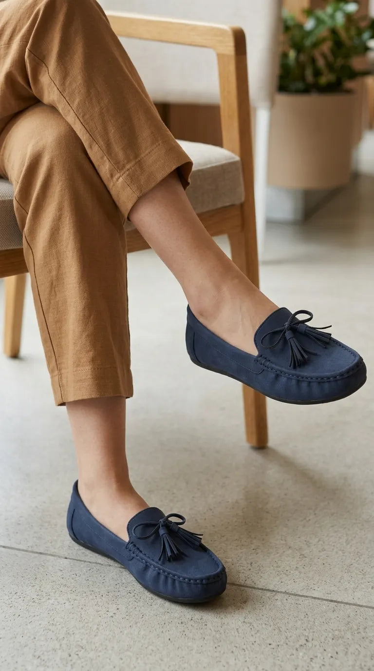 Blue Moccasin For Women WN4589