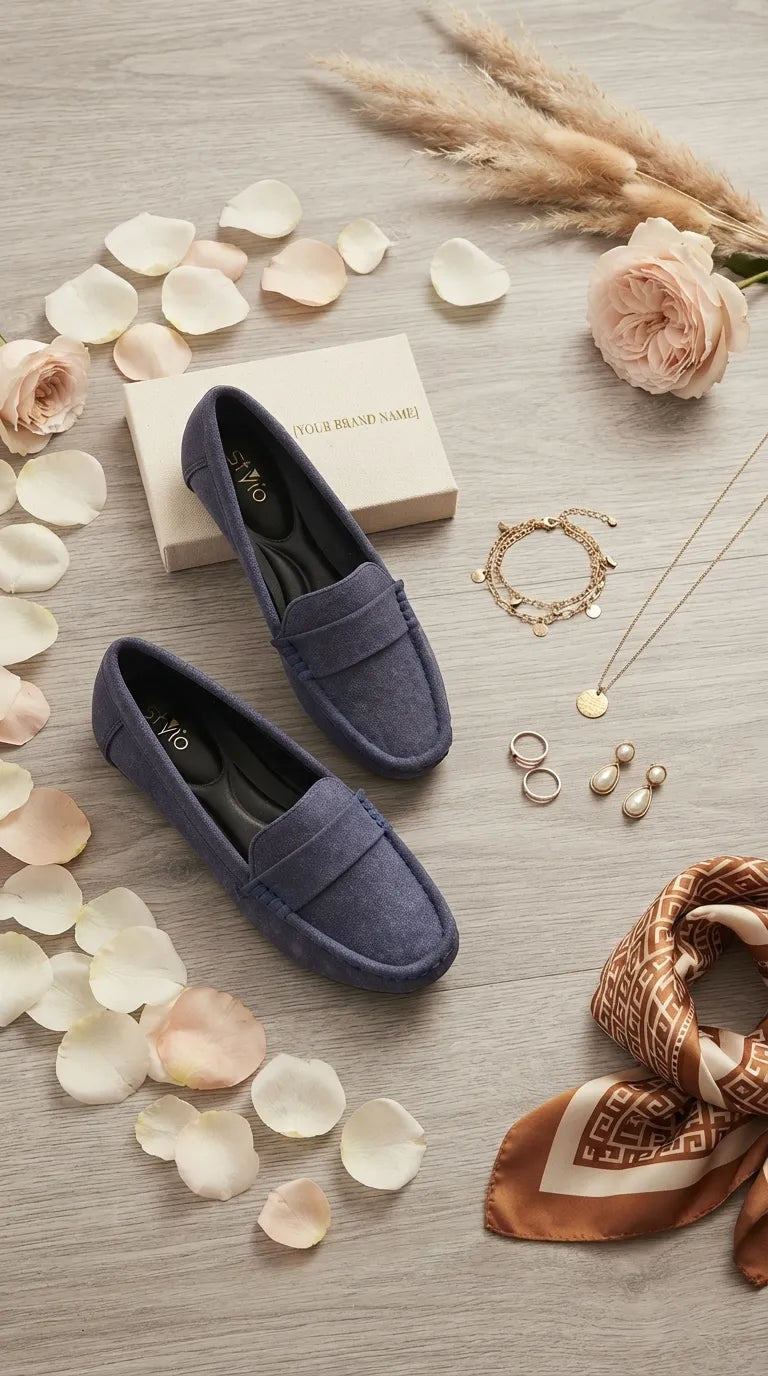 Blue Moccasin For Women WN4592
