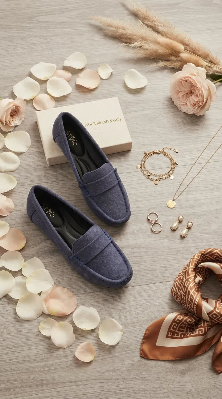 Blue Moccasin For Women WN4592