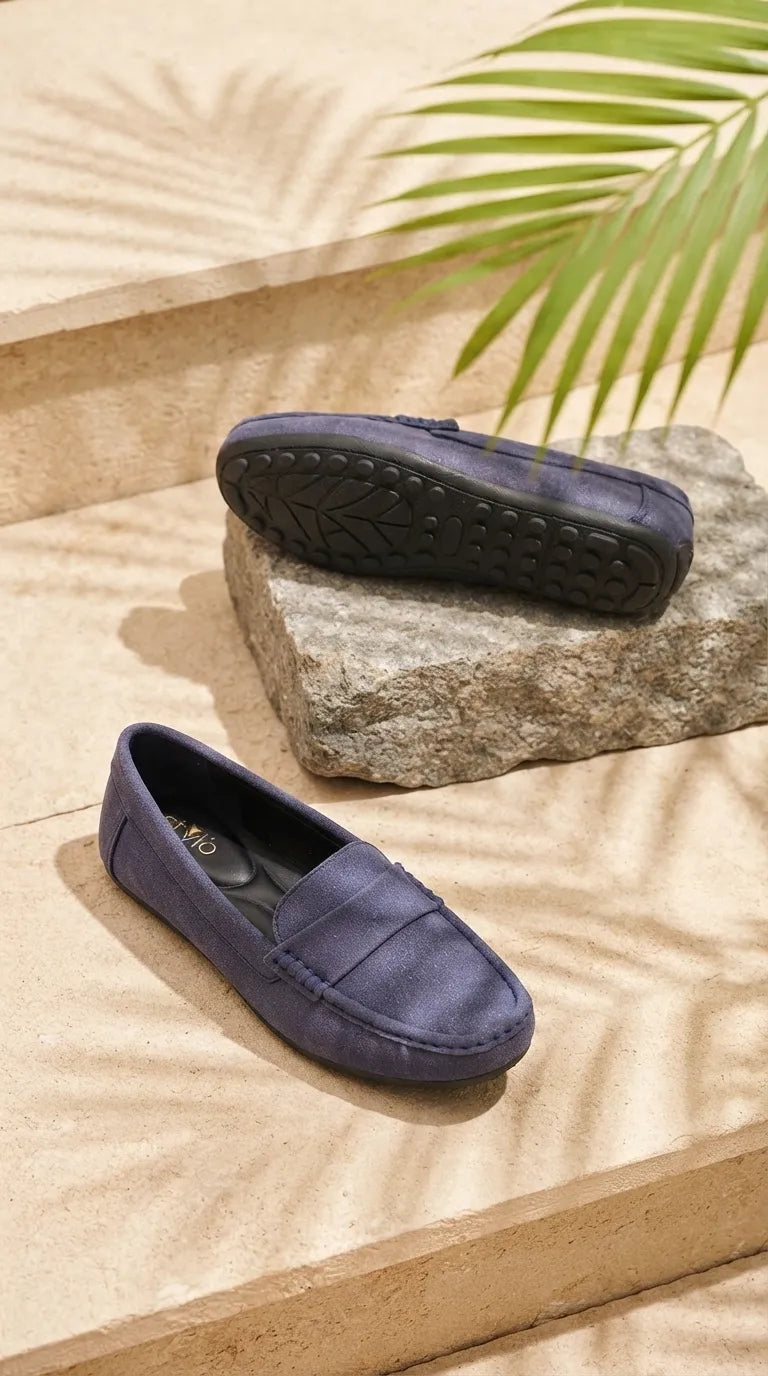 Blue Moccasin For Women WN4592