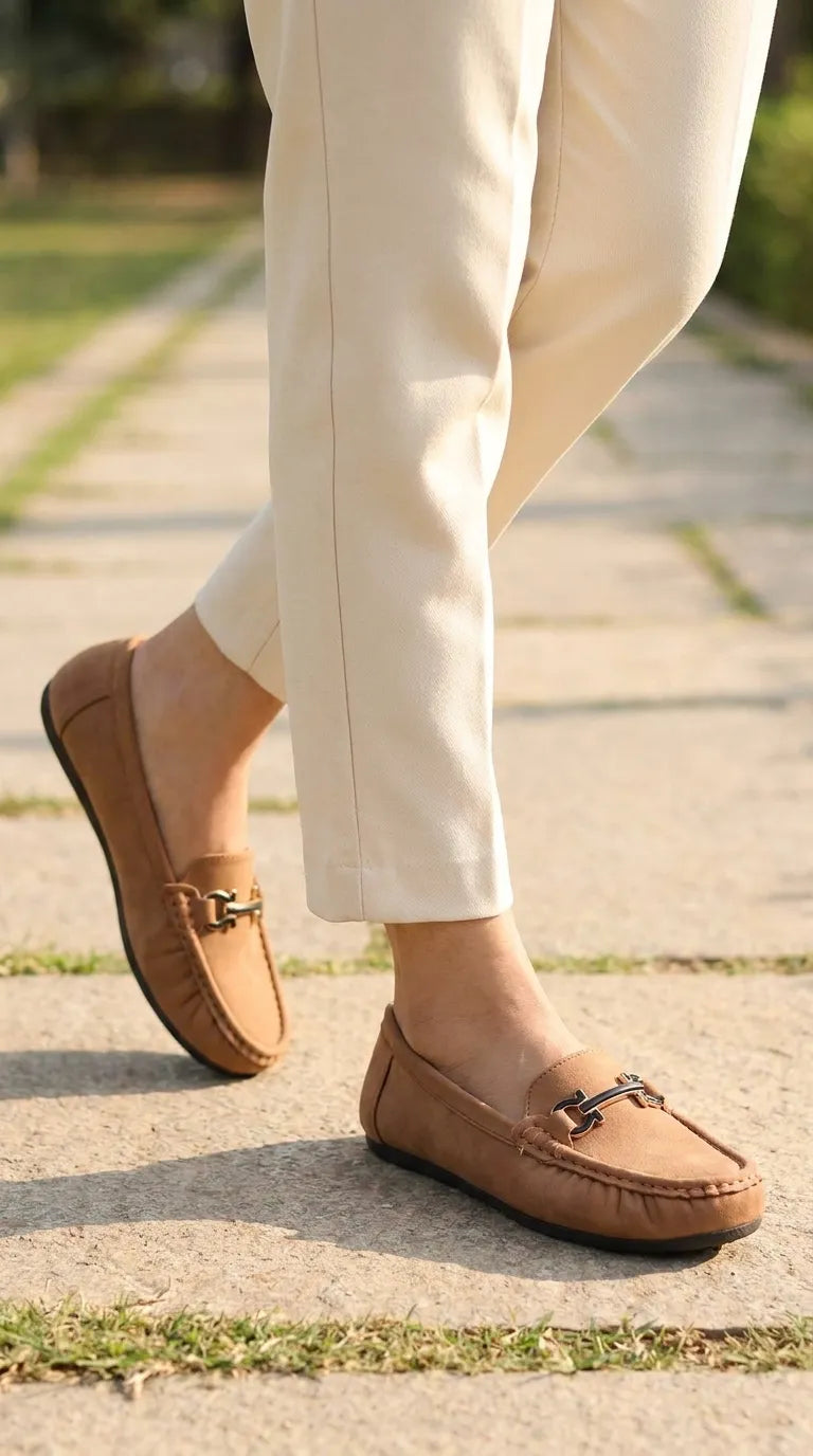 Brown Moccasin For Women WN4593