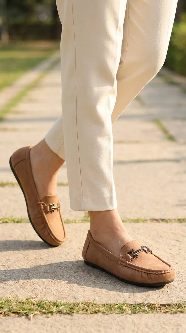 Brown Moccasin For Women WN4593