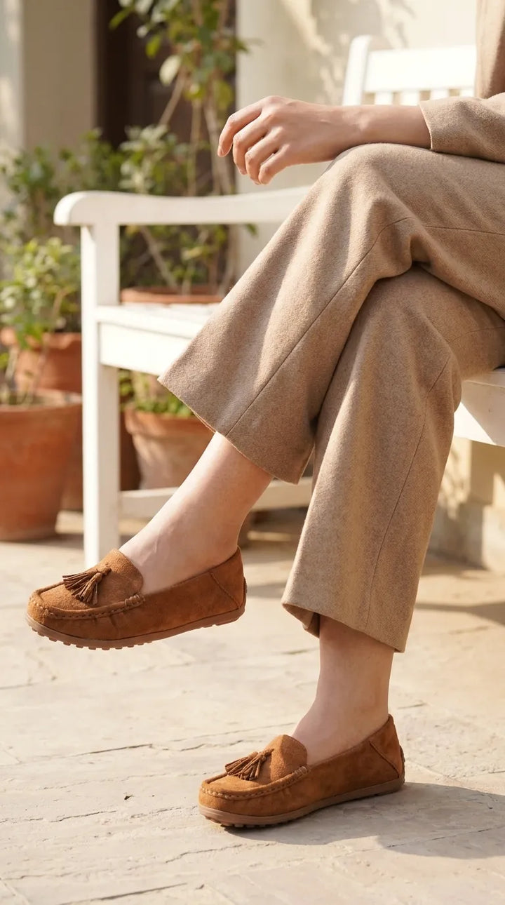 Mustard Moccasin For Ladies WN4595