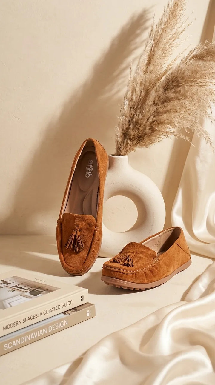 Mustard Moccasin For Ladies WN4595