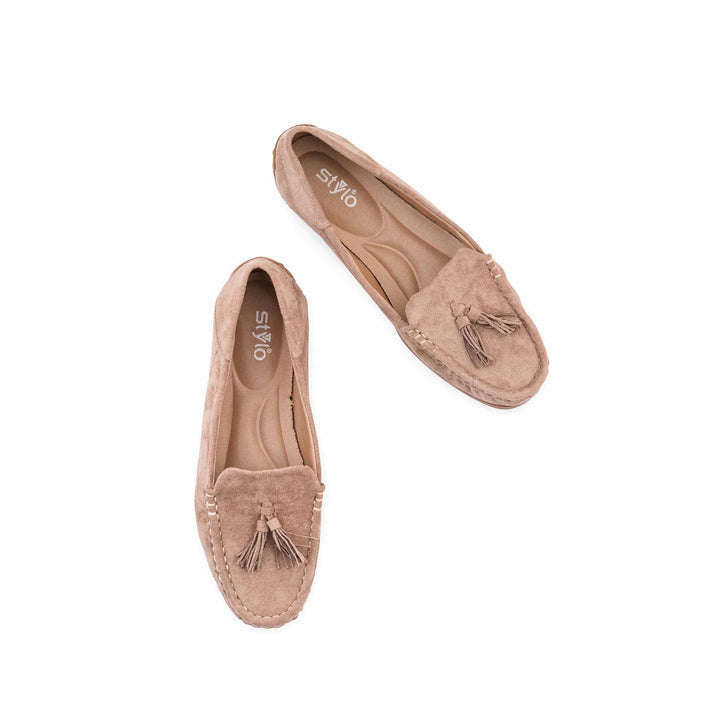 Beige Moccasin For Women WN4595