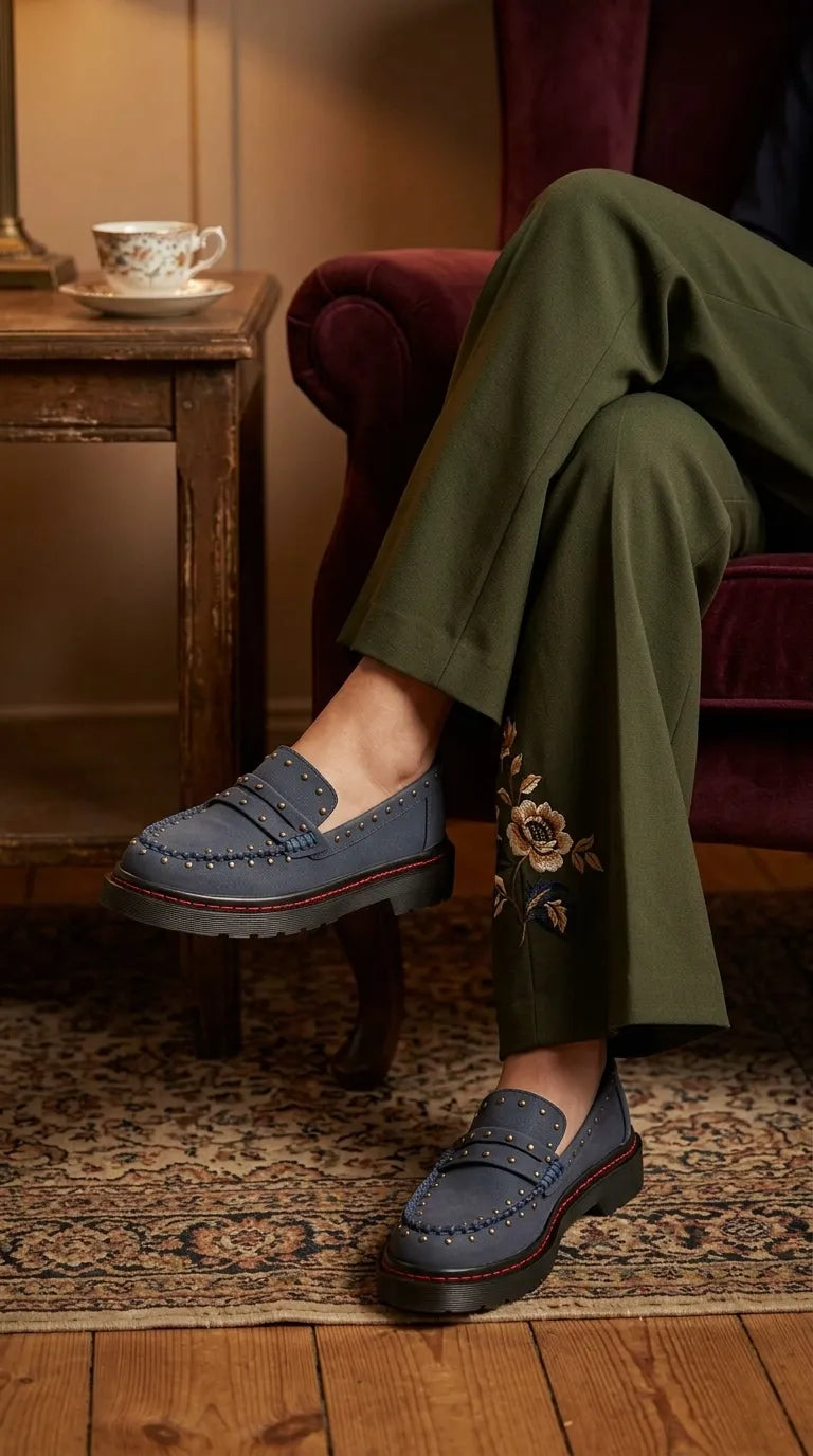 Blue Moccasin For Women WN4596