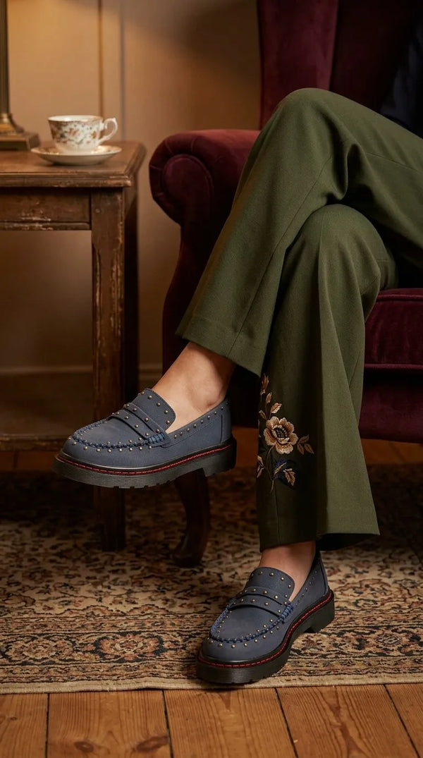 Blue Moccasin For Women WN4596