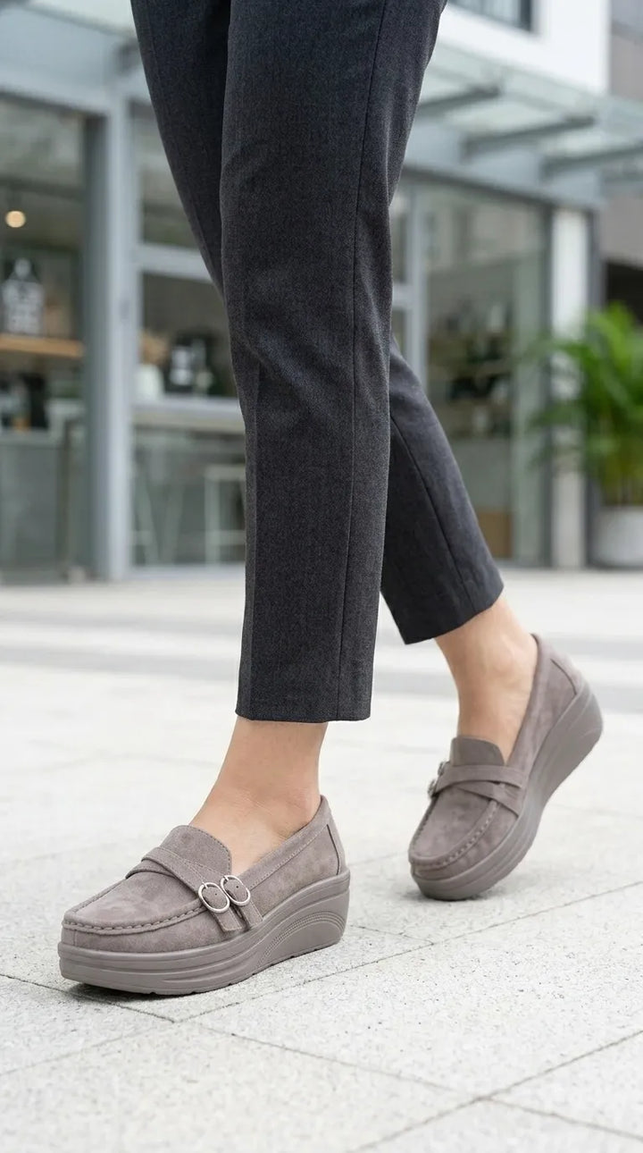 Grey Moccasin For Women WN4597