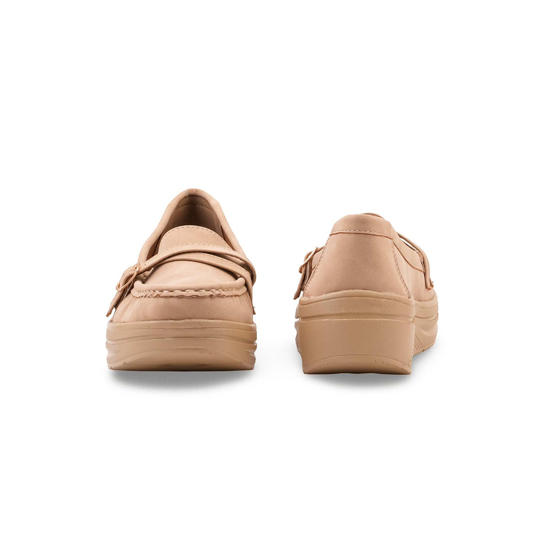 Beige Moccasin For Ladies WN4597