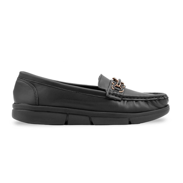 Black Moccasin For Women WN4598