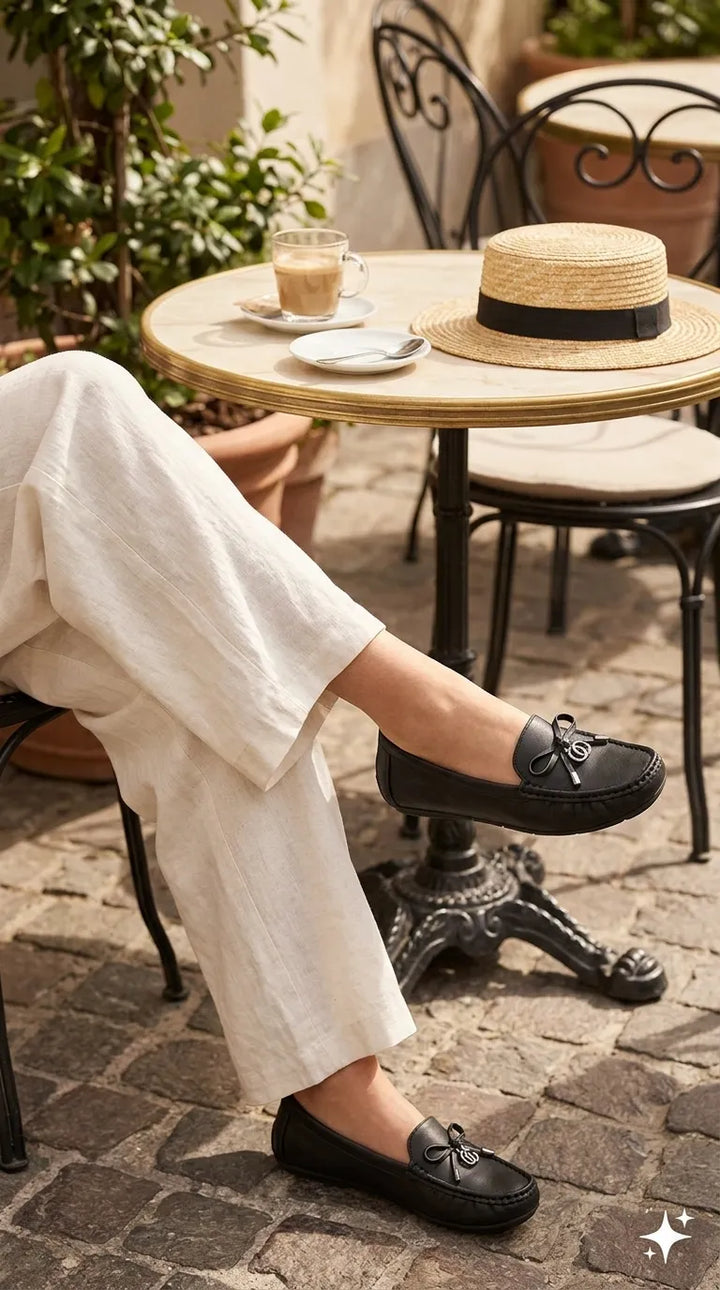 Black Moccasin For Women WN4603