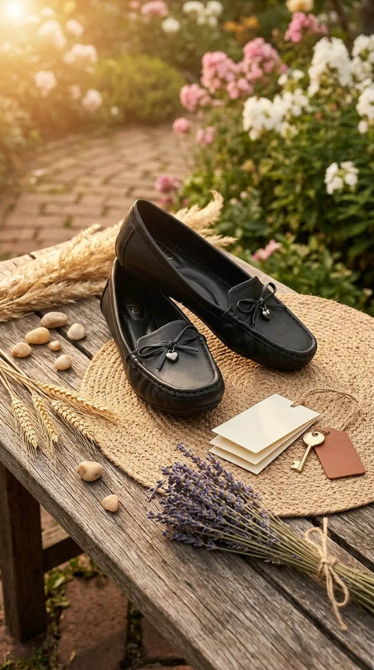 Black Moccasin For Women WN4603