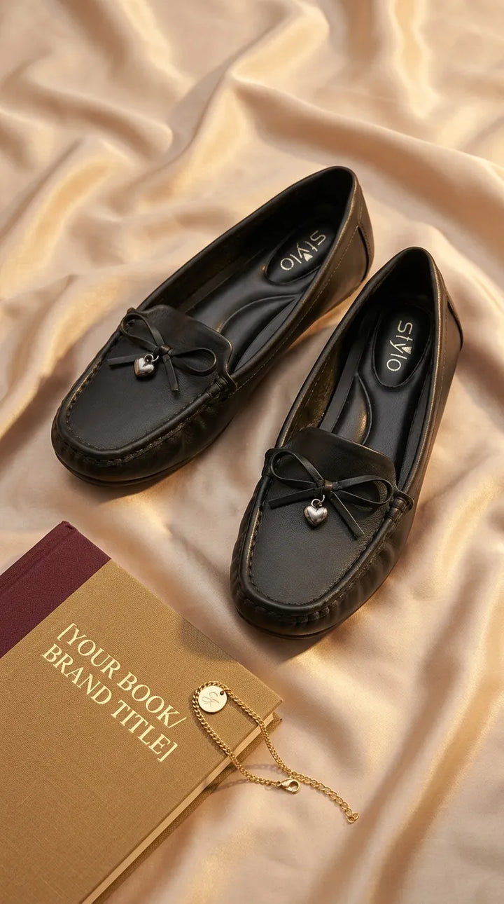 Black Moccasin For Women WN4603