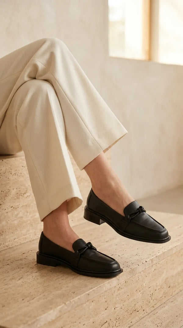 Black Moccasin For Women WN4604