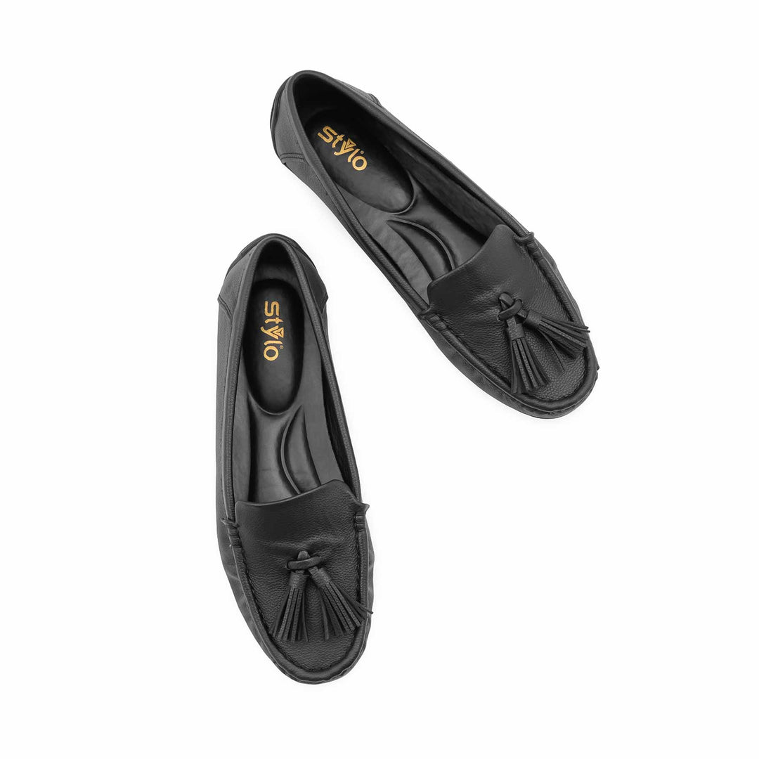 Black Moccasin For Women WN4606