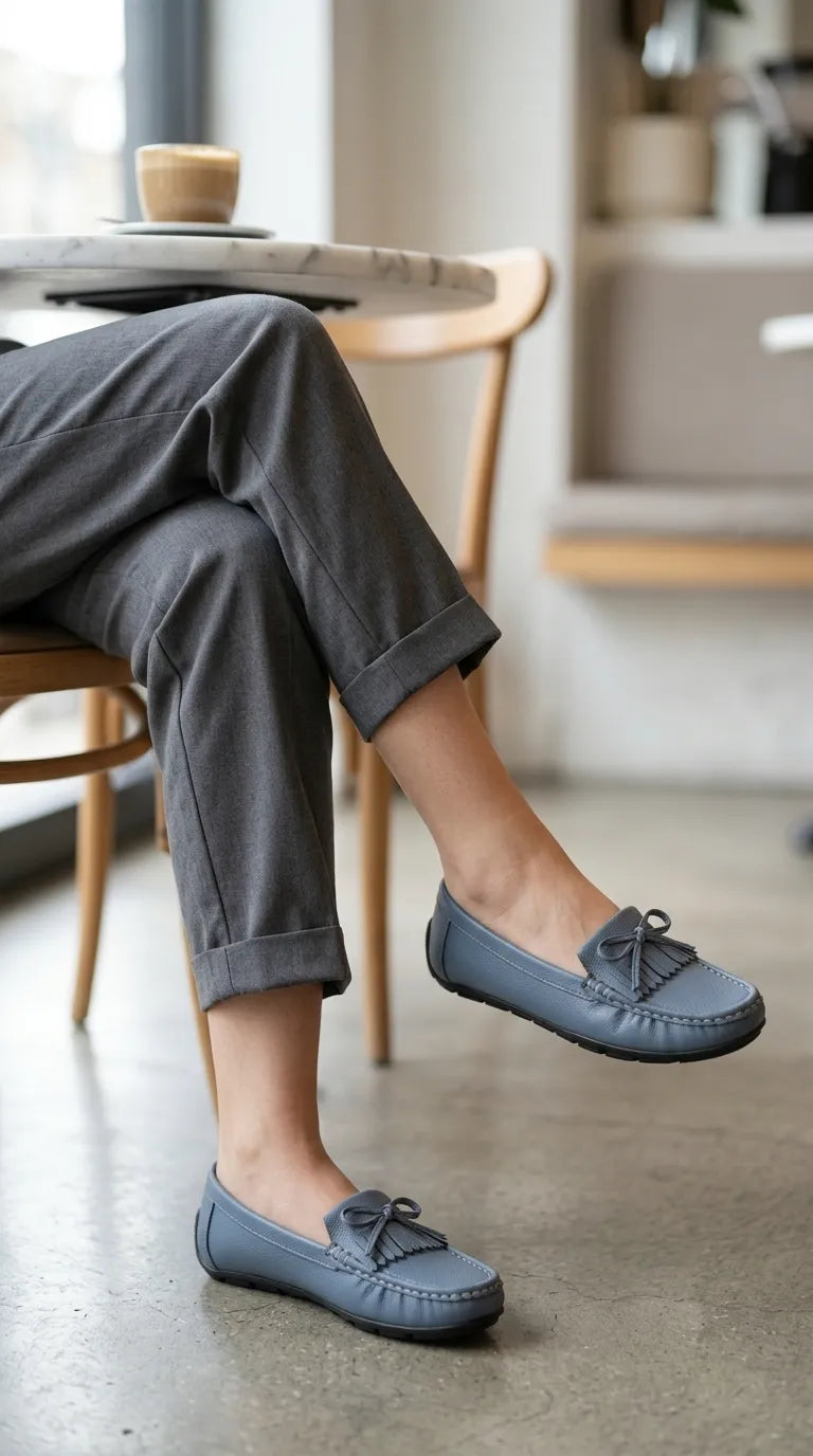 Blue Moccasin For Women WN4607