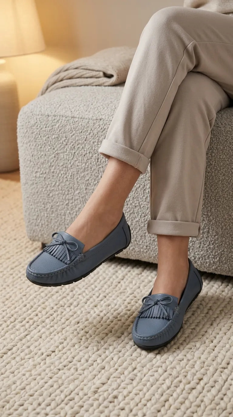 Blue Moccasin For Women WN4607