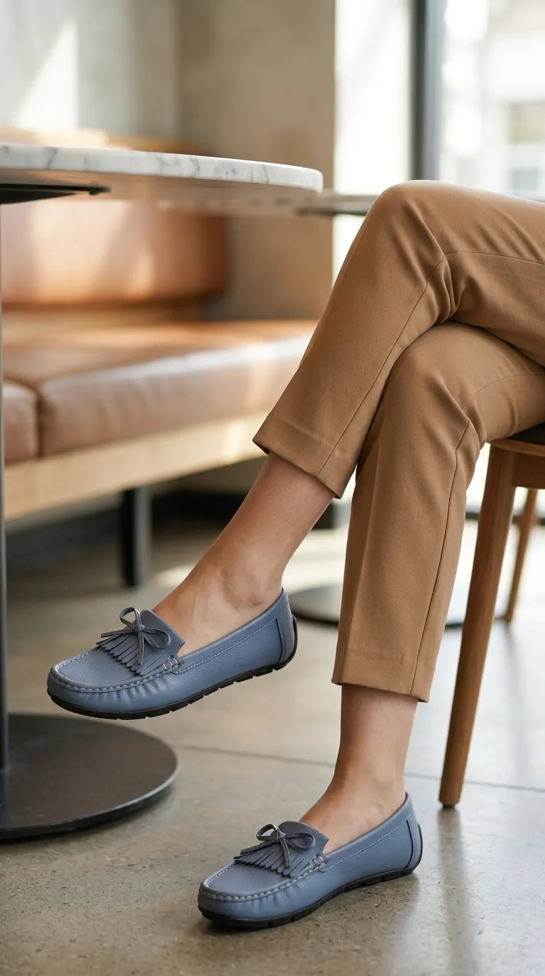 Blue Moccasin For Women WN4607