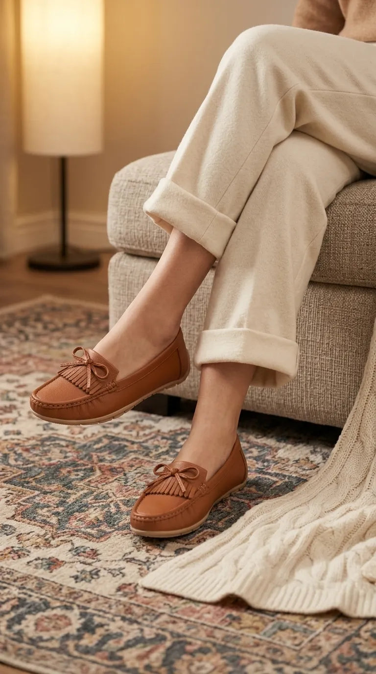 Tan Moccasin For Women WN4607