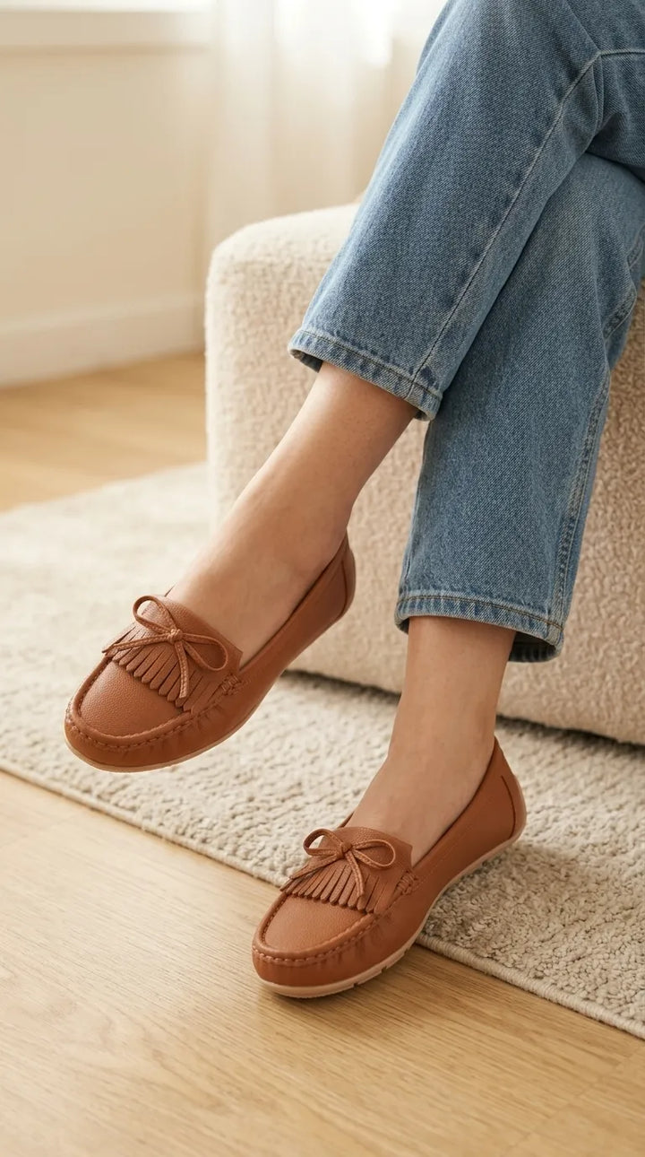 Tan Moccasin For Women WN4607