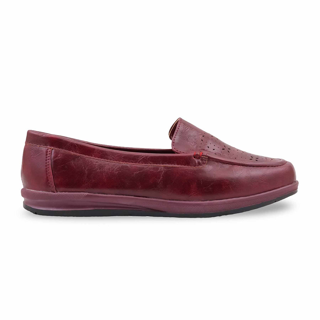 Maroon Moccasin For Women WN4612