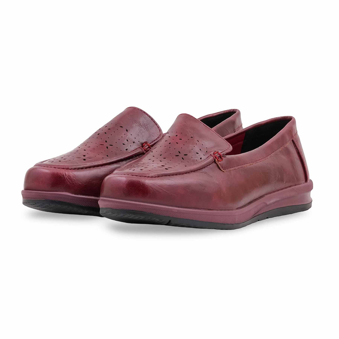 Maroon Moccasin For Women WN4612