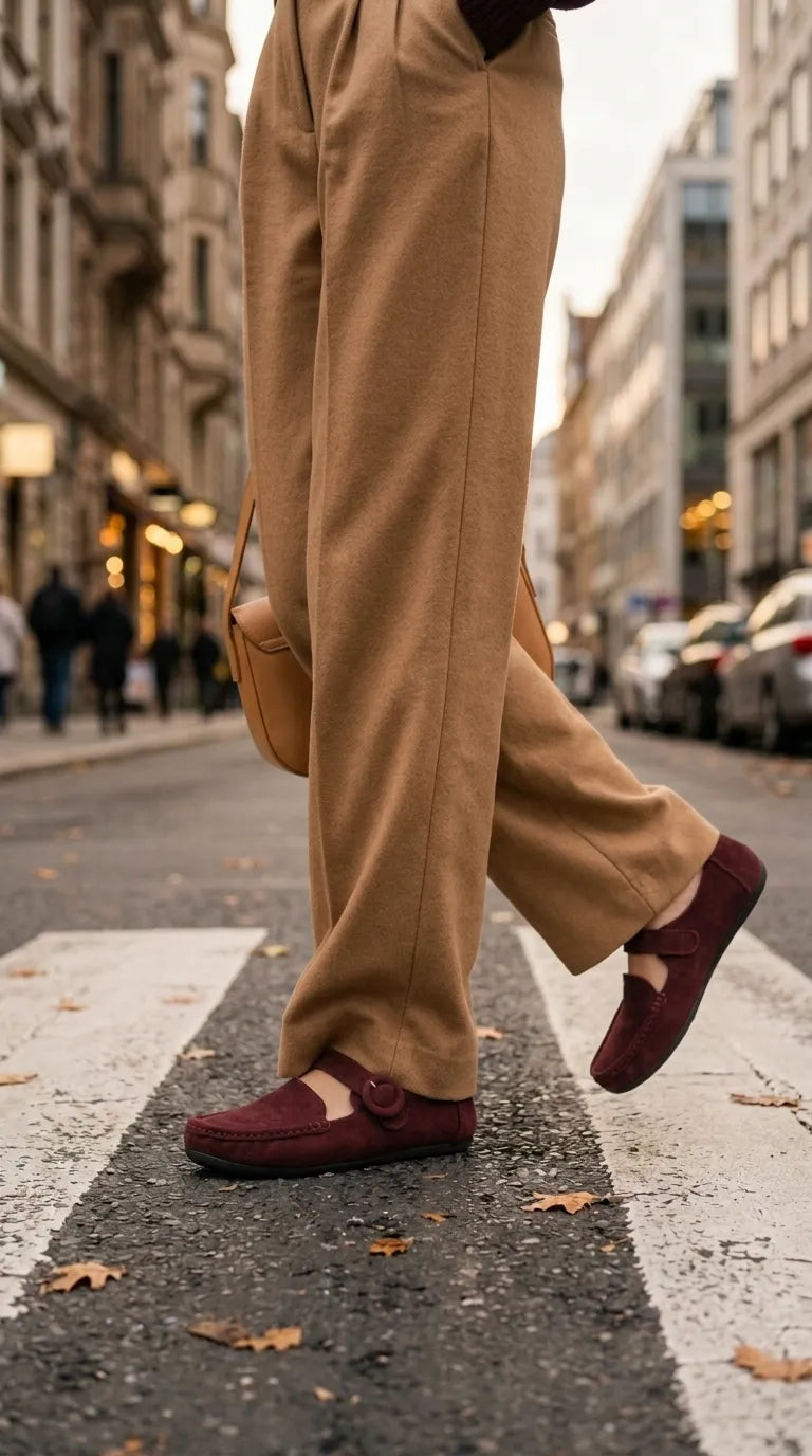 Maroon Moccasin For Ladies WN4613