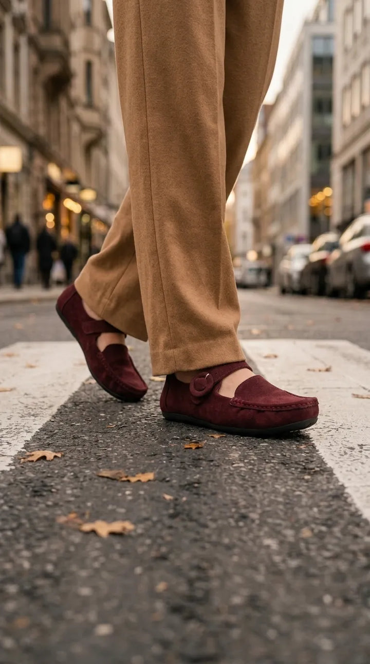 Maroon Moccasin For Ladies WN4613