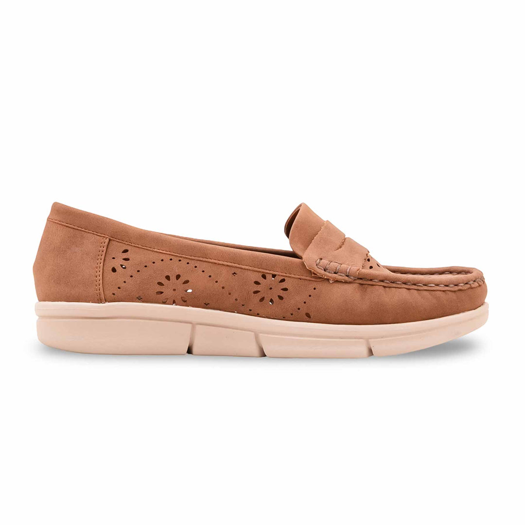 Brown Moccasin For Ladies WN4616