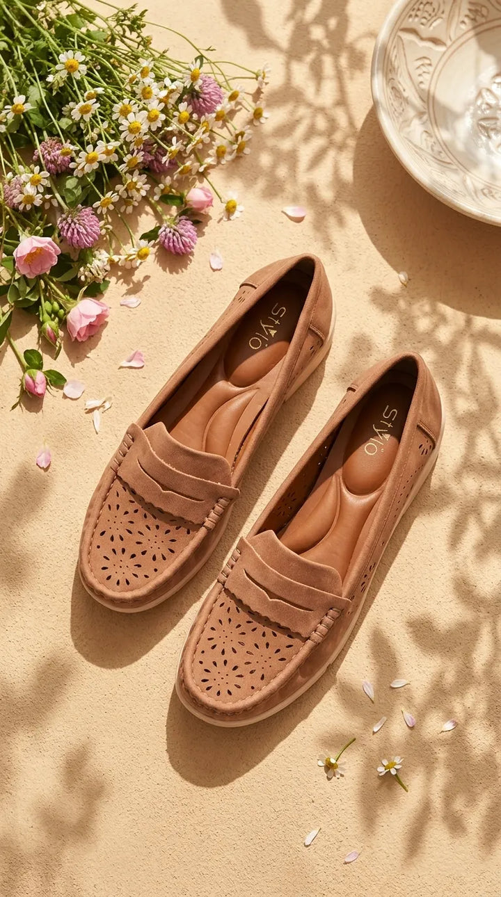 Brown Moccasin For Ladies WN4616