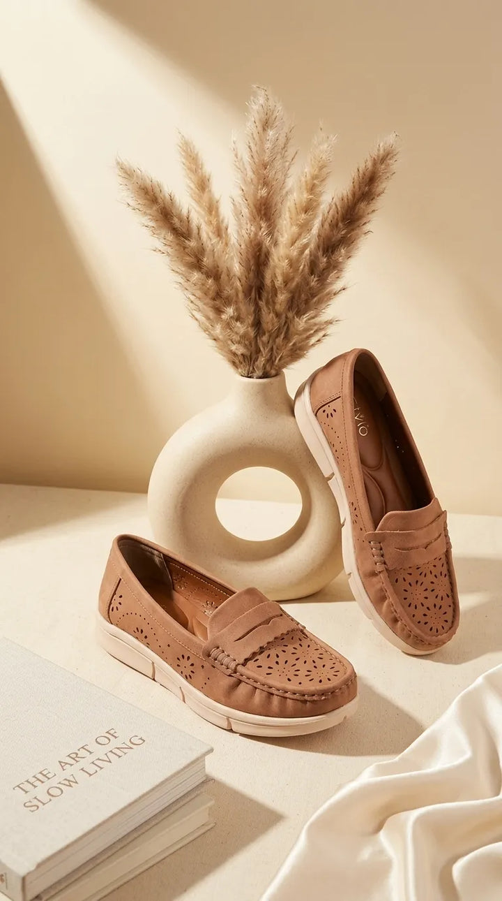 Brown Moccasin For Ladies WN4616