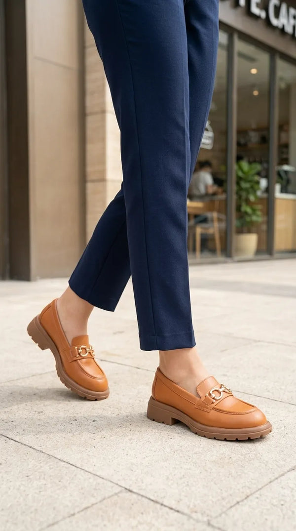 Tan Moccasin For Ladies WN4617