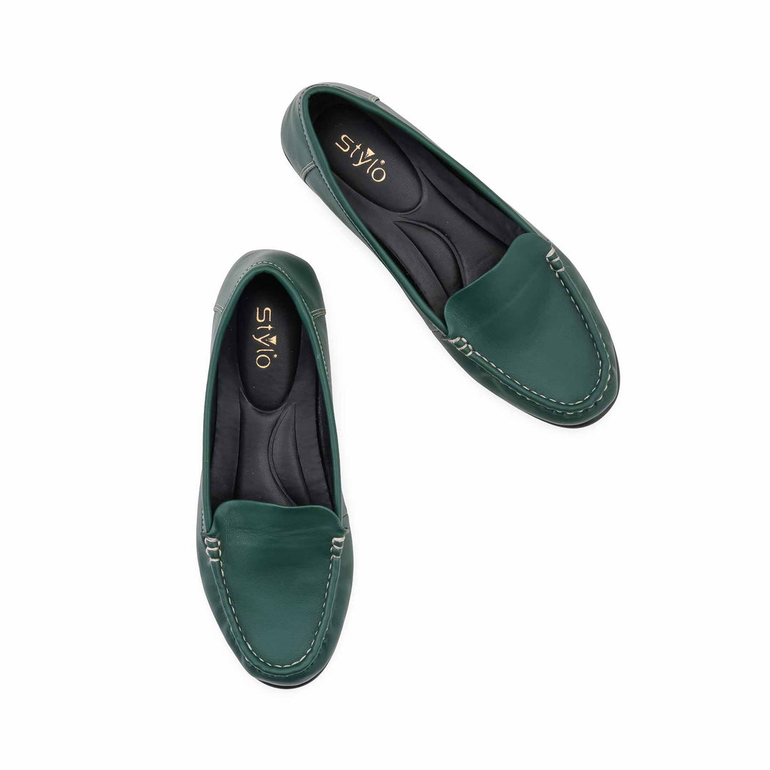 Green Moccasin For Women WN4622