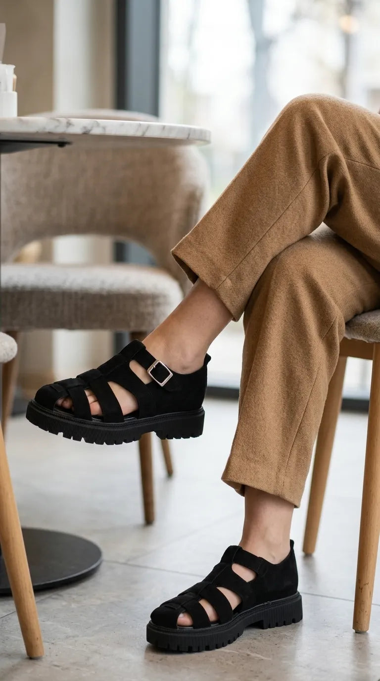 Black Moccasin For Women WN4624