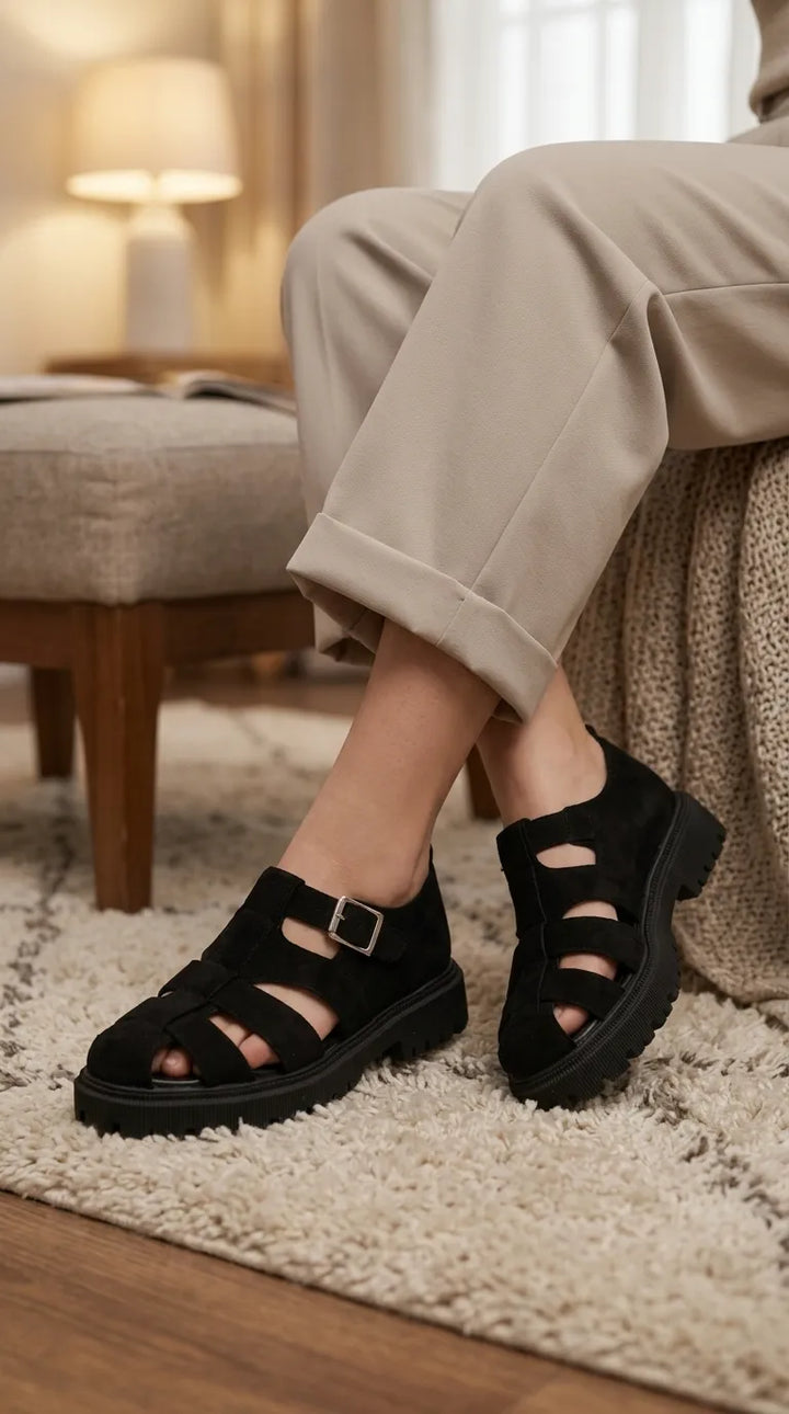 Black Moccasin For Women WN4624