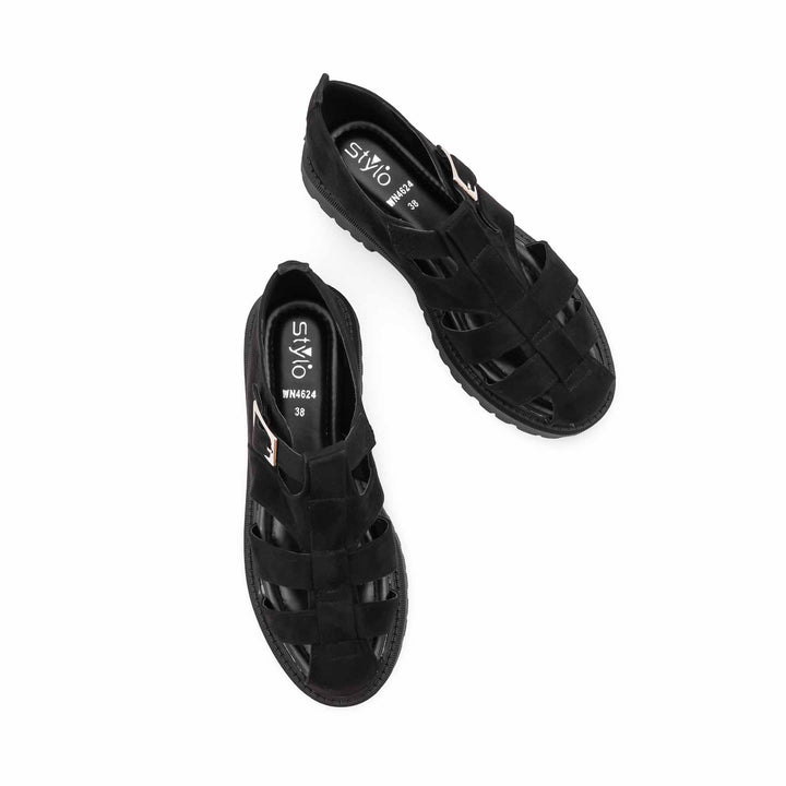 Black Moccasin For Women WN4624