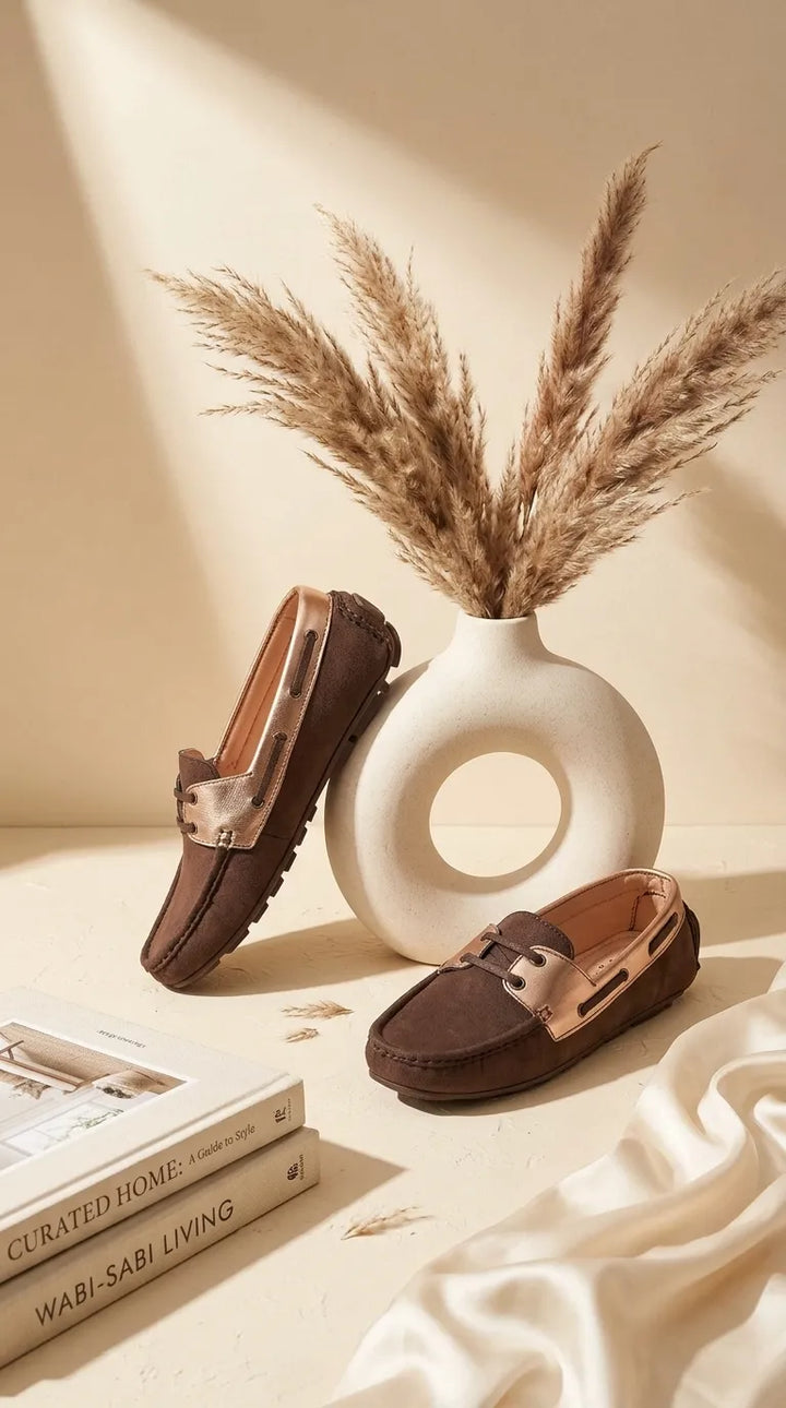 Brown Moccasin For Ladies WN4626