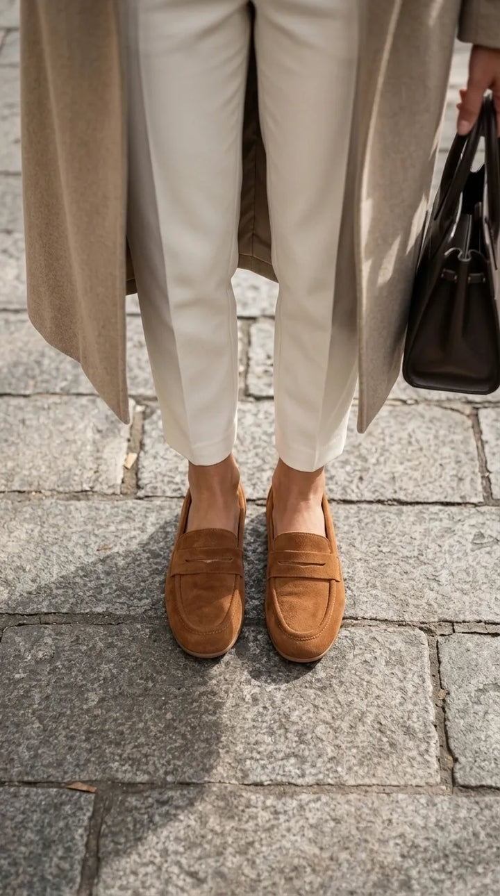 Brown Moccasin For Ladies WN4629