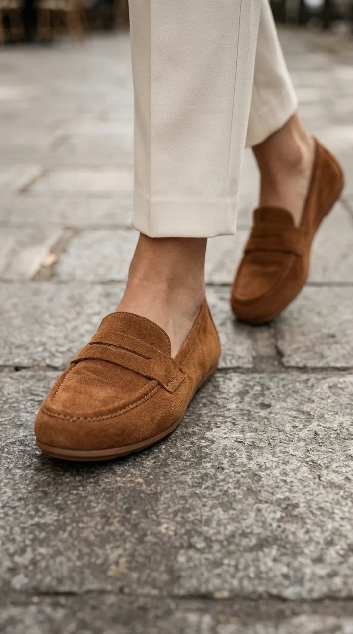 Brown Moccasin For Ladies WN4629