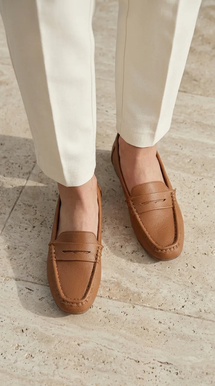 Brown Moccasin For Ladies WN4631