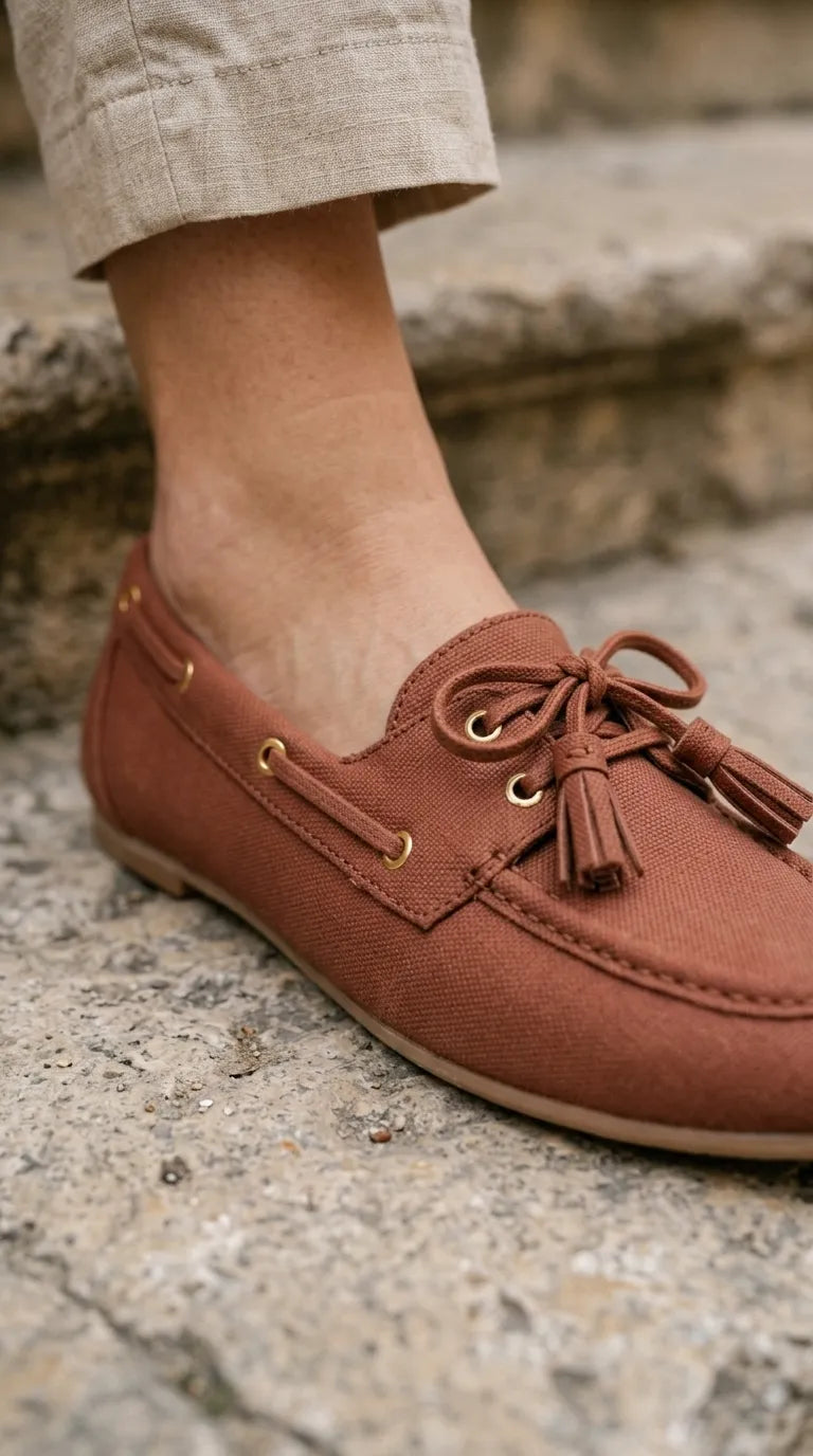 Maroon Moccasin For Ladies WN4638