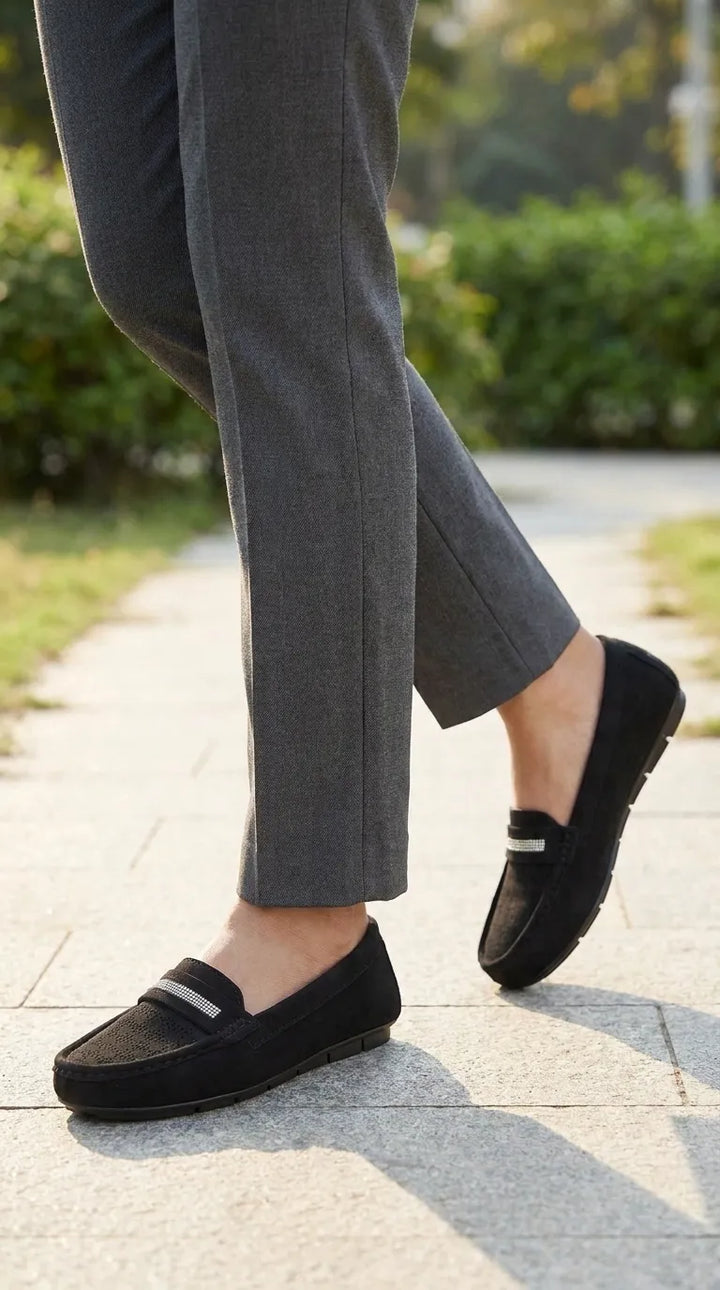 Black Moccasin For Women WN4639